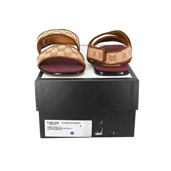 Gucci Men's 574492 Original GG Sandals - Picture 5 of 7